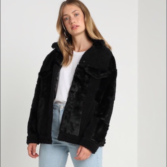 patchwork baggy trucker jacket